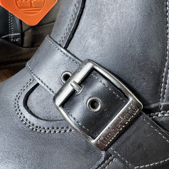 Timberland Earthkeepers 73182 Black Leather Engineer Harness Boots Men’s 10 NIB - Picture 7 of 12